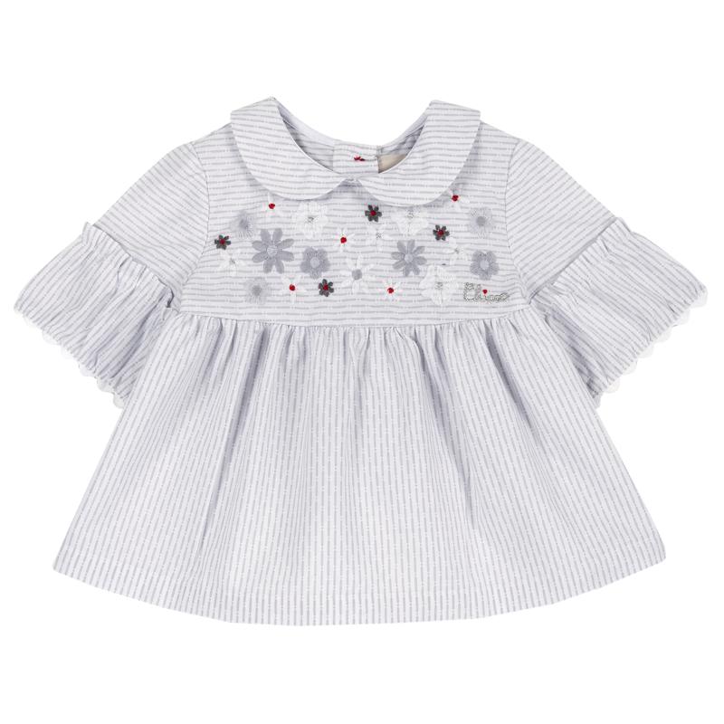 Embroidered Flowers Blouse