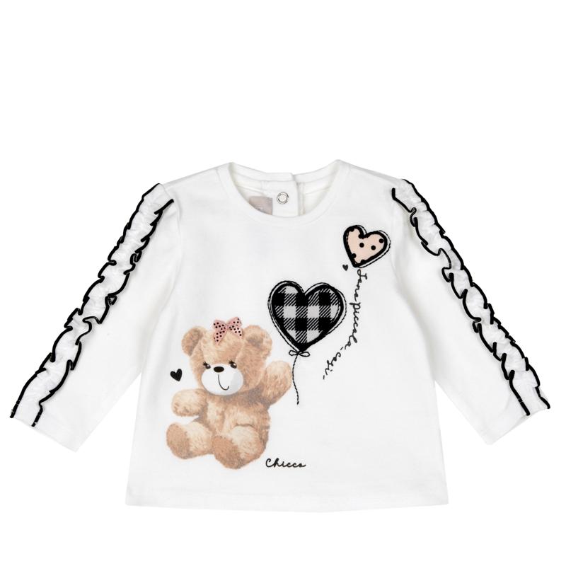 Long Sleeve Top with Frill Sleeves