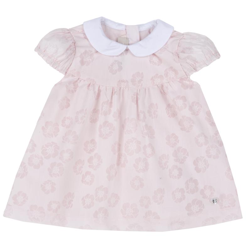 Pink Flower Print Dress