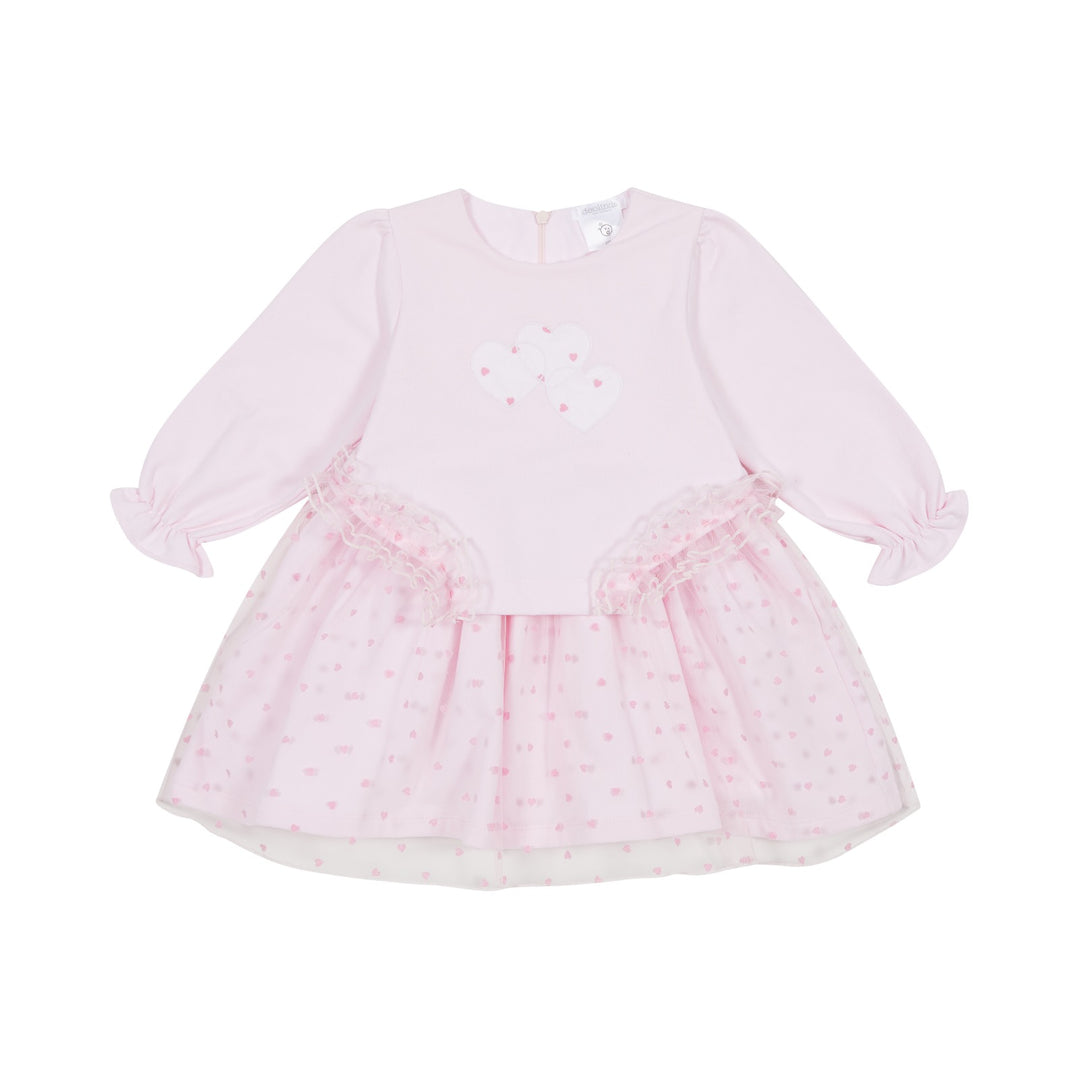 Pink Hearts Tulle Dress